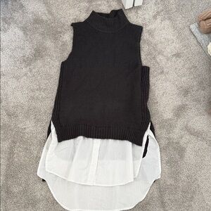 Taylor & Sage Charcoal Knit Sweater